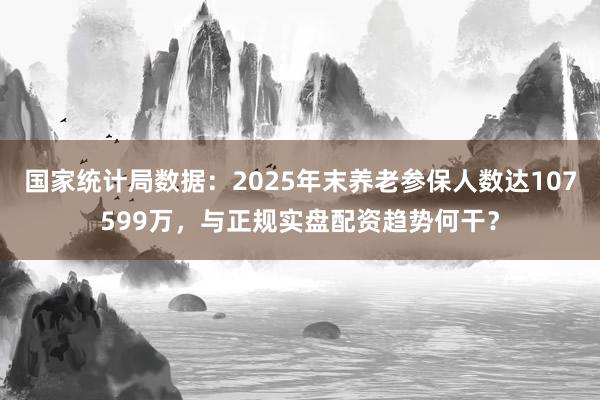 国家统计局数据：2025年末养老参保人数达107599万，与正规实盘配资趋势何干？
