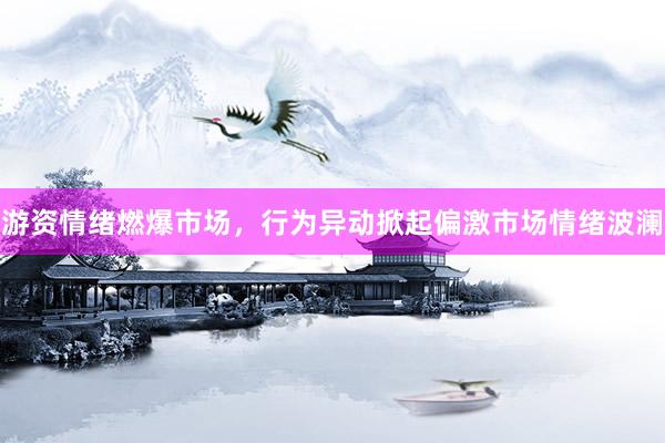 游资情绪燃爆市场，行为异动掀起偏激市场情绪波澜