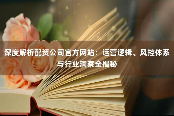 深度解析配资公司官方网站：运营逻辑、风控体系与行业洞察全揭秘